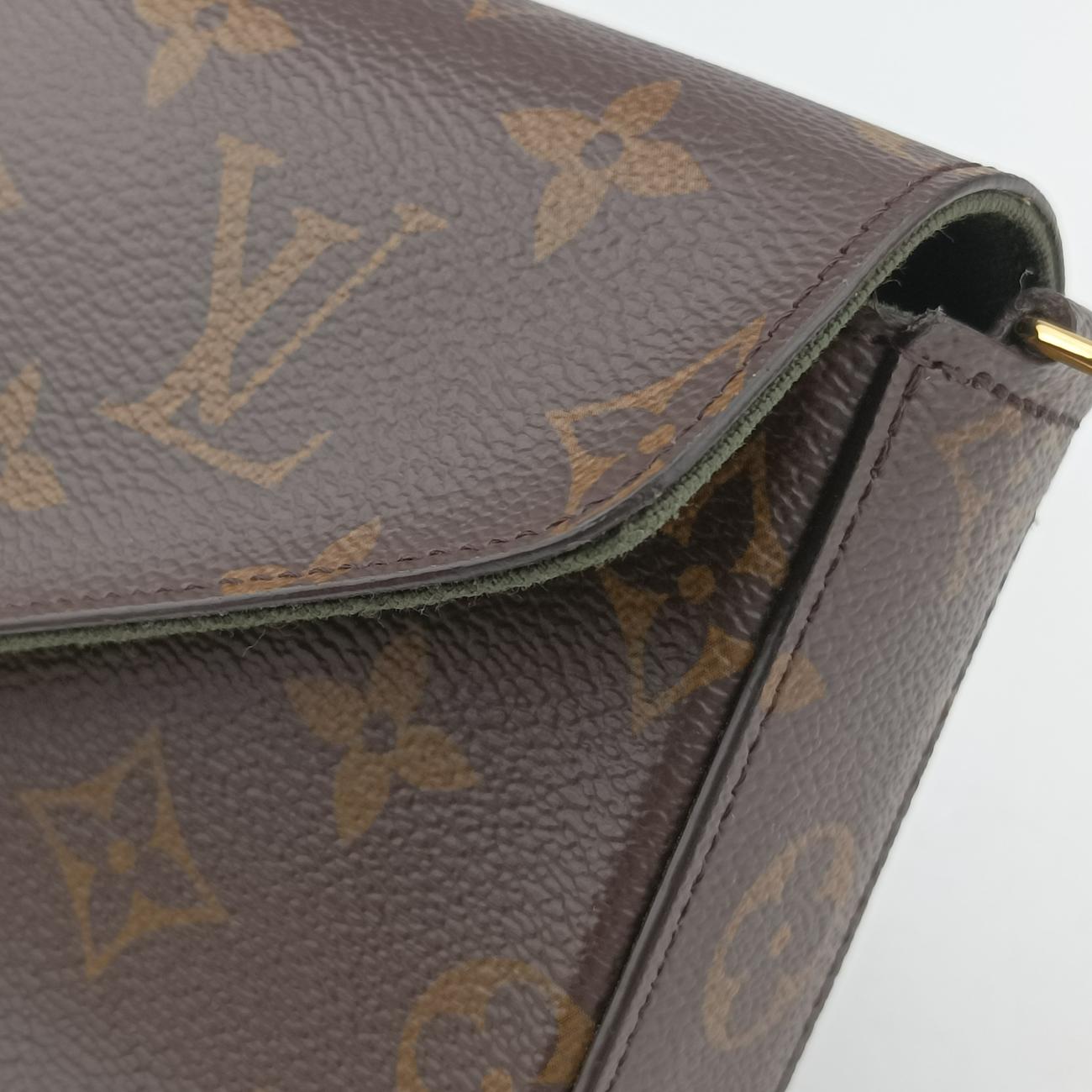 Multi Pochette FéLICIE Brown×Beige Monogram Canvas ICチップ