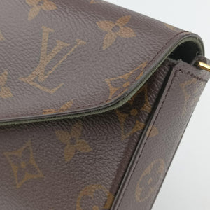 Multi Pochette FéLICIE Brown×Beige Monogram Canvas ICチップ