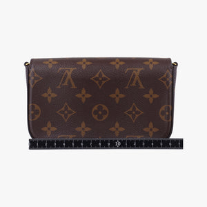 Multi Pochette FéLICIE Brown×Beige Monogram Canvas ICチップ