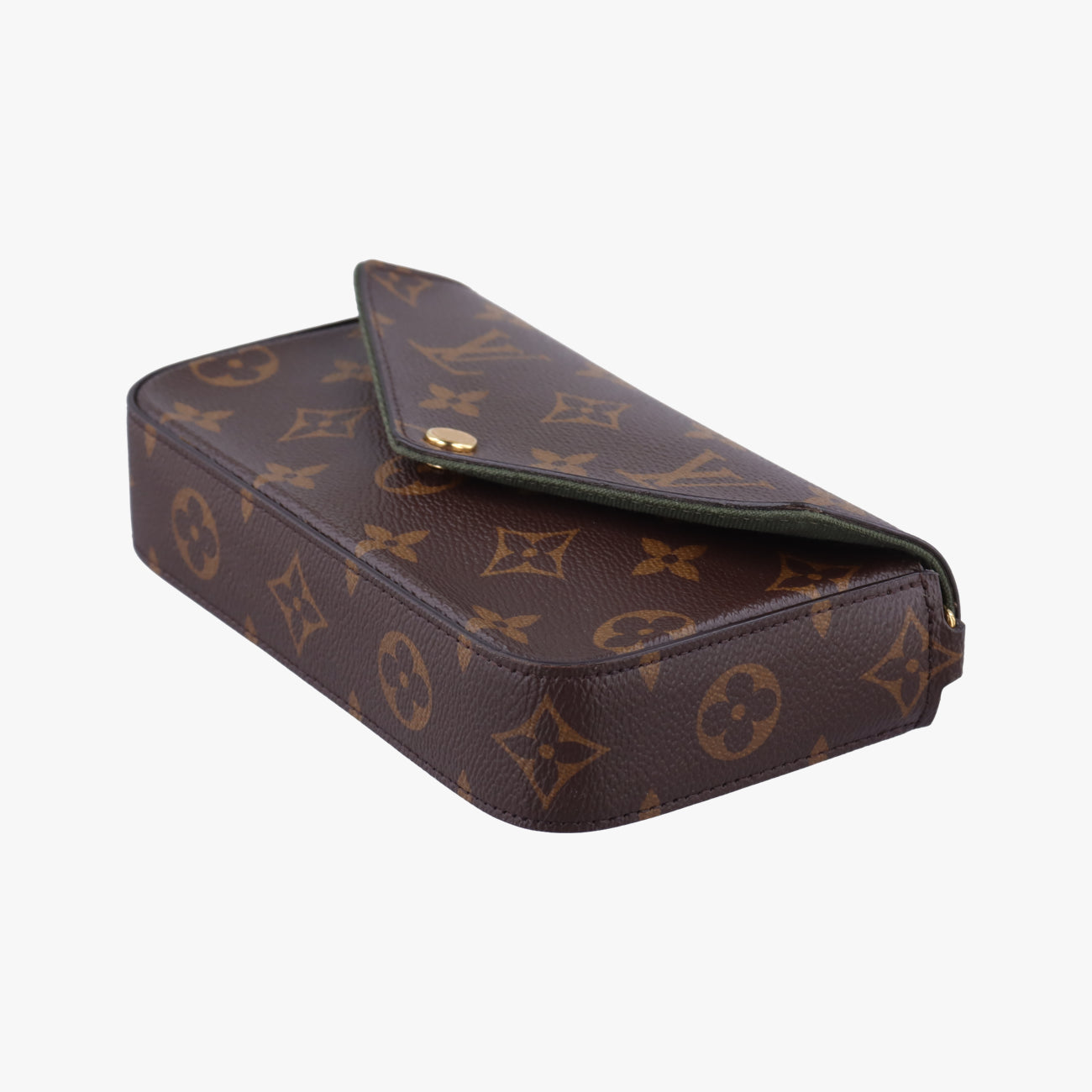 Multi Pochette FéLICIE Brown×Beige Monogram Canvas ICチップ