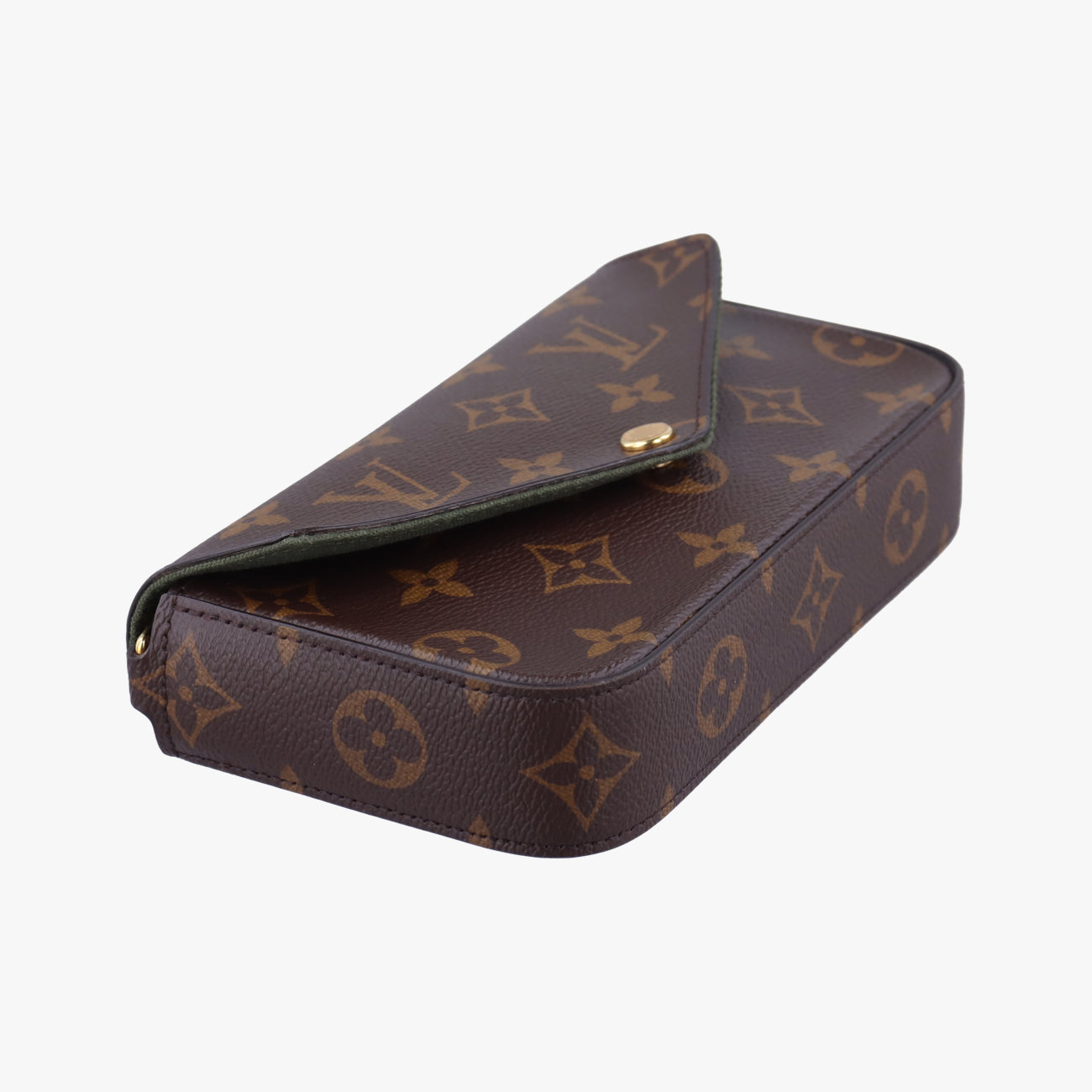 Multi Pochette FéLICIE Brown×Beige Monogram Canvas ICチップ