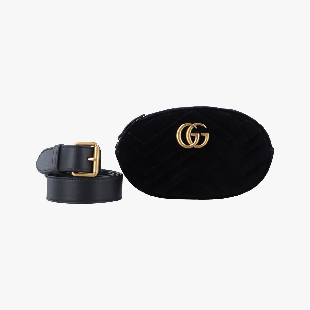 GG Marmont Black velour H024135191