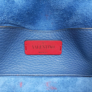 Rockstud Blue Leather