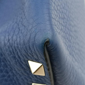 Rockstud Blue Leather