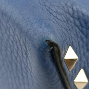 Rockstud Blue Leather