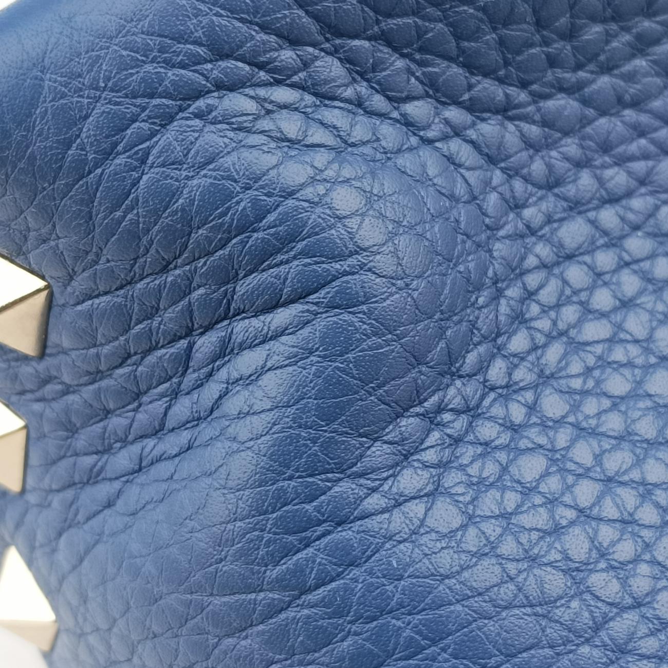 Rockstud Blue Leather