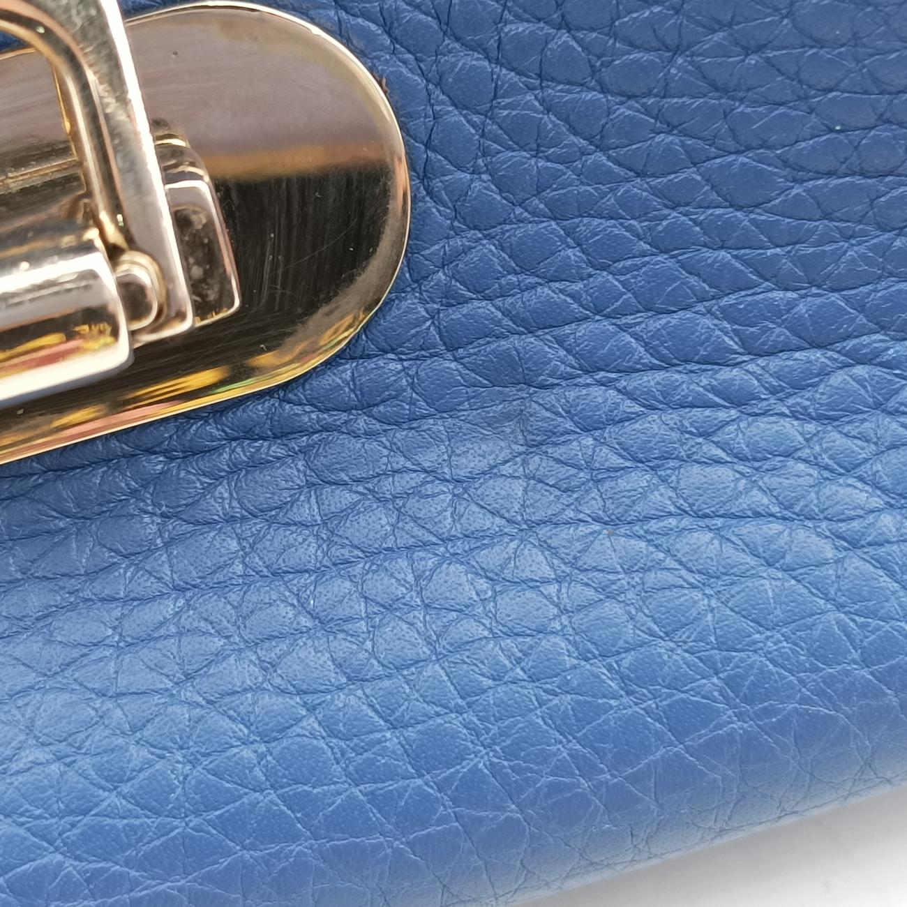 Rockstud Blue Leather