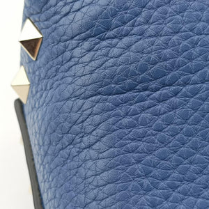 Rockstud Blue Leather