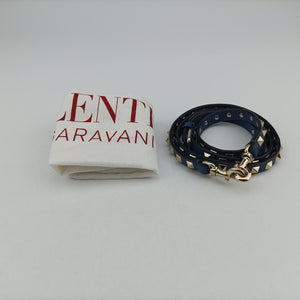 Rockstud Blue Leather
