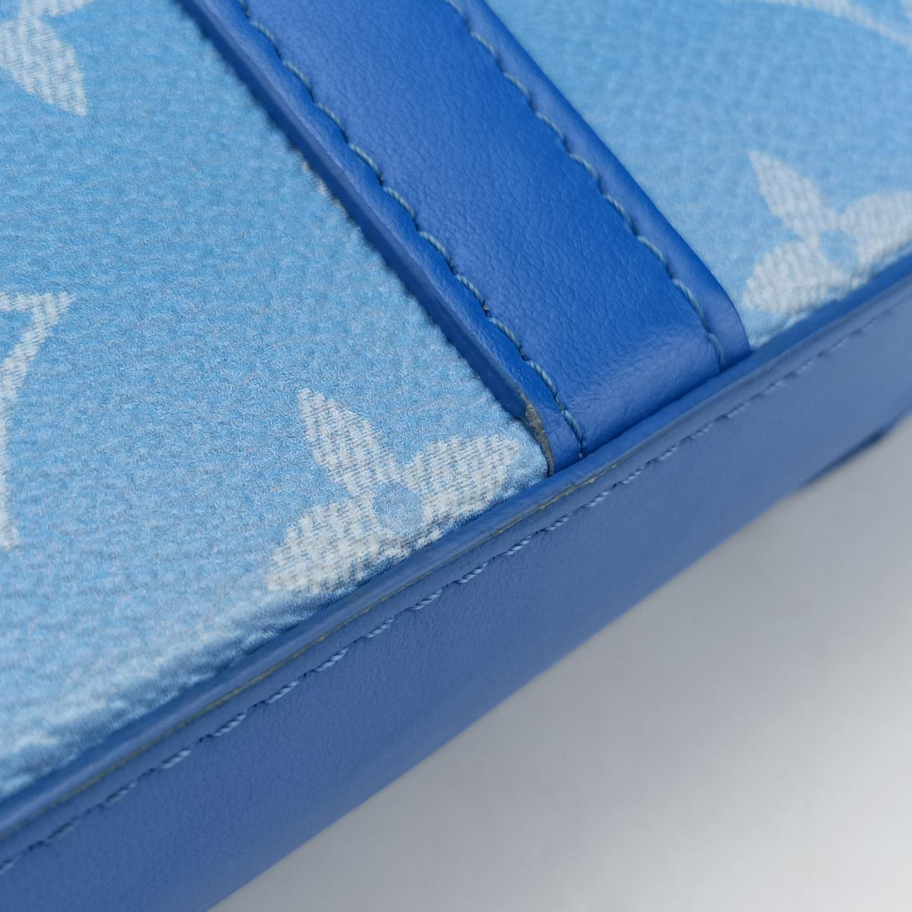 Monogram Clouds Blue × White PVC coated canvas x leather TJ3200 ICチップ