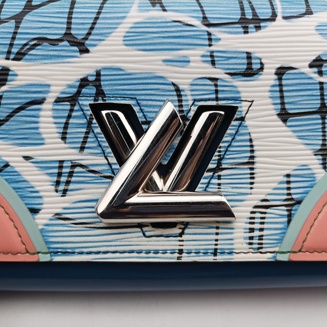 Portefeuille Twist Blue×Multicolour epi SP4135