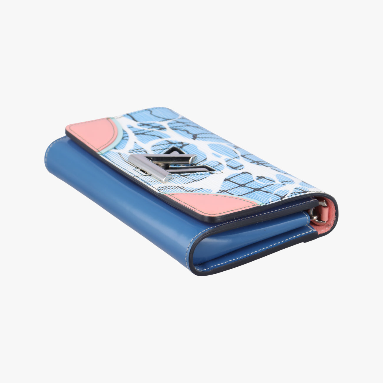 Portefeuille Twist Blue×Multicolour epi SP4135