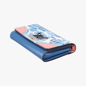 Portefeuille Twist Blue×Multicolour epi SP4135