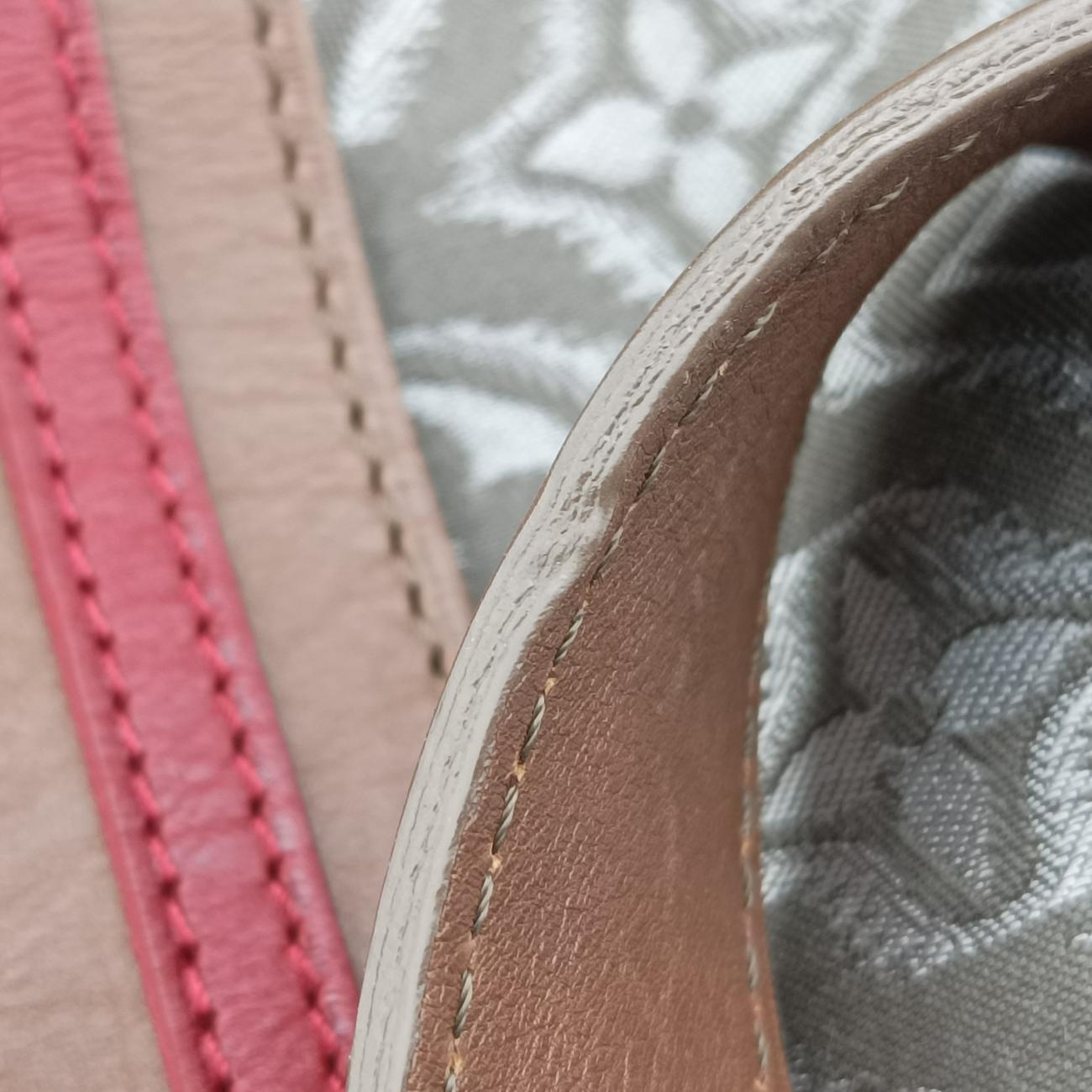 2010 Collection Aviator Gray×Red×Brown Canvas ×Leather TJ1160