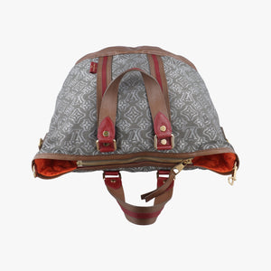 2010 Collection Aviator Gray×Red×Brown Canvas ×Leather TJ1160