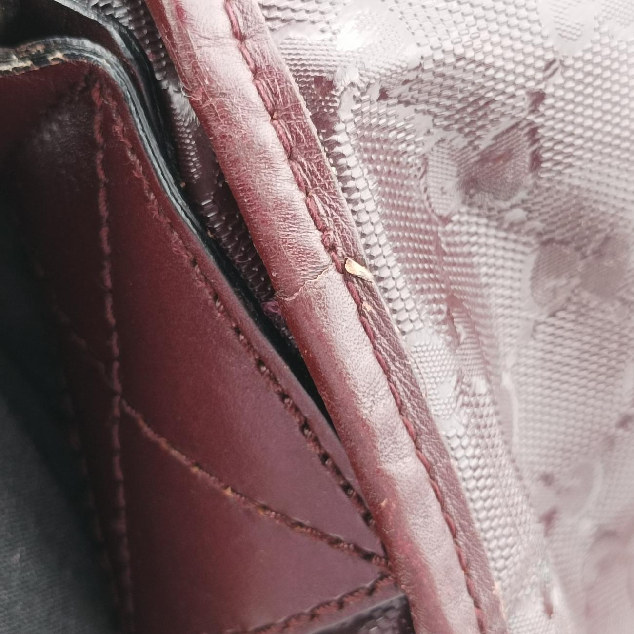 GG Plus Messenger Burgundy PVC coated canvas I7033049