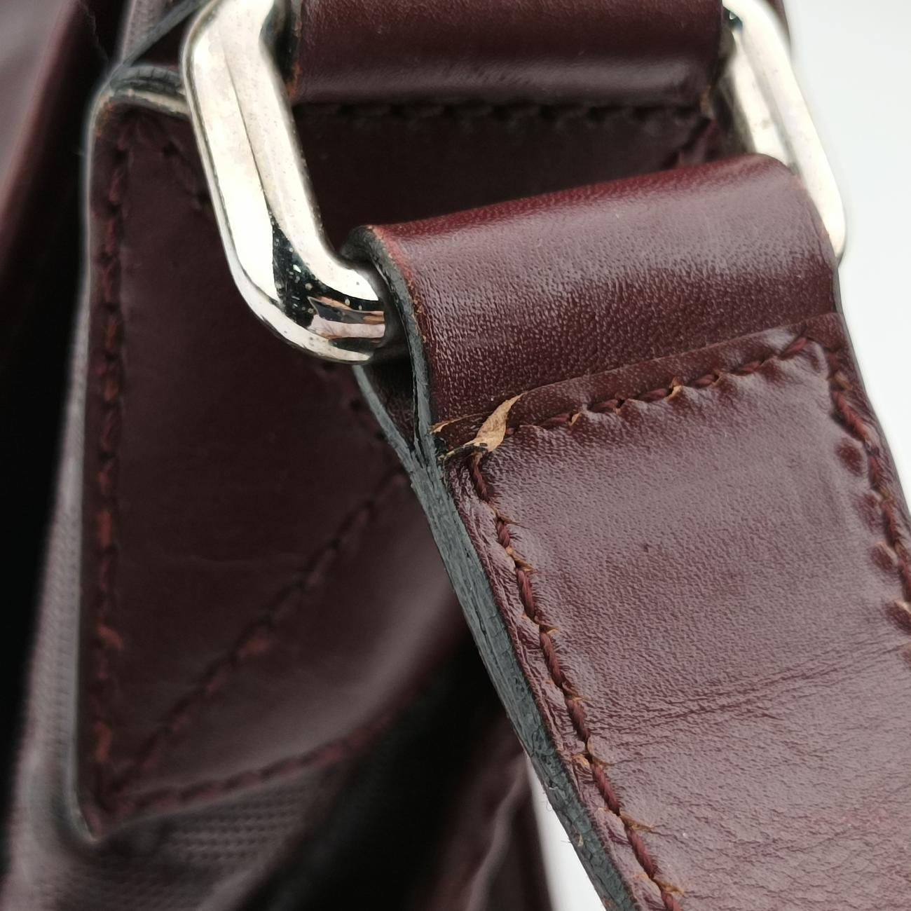 GG Plus Messenger Burgundy PVC coated canvas I7033049