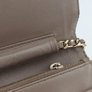 camellia Brown lambskin 17360816