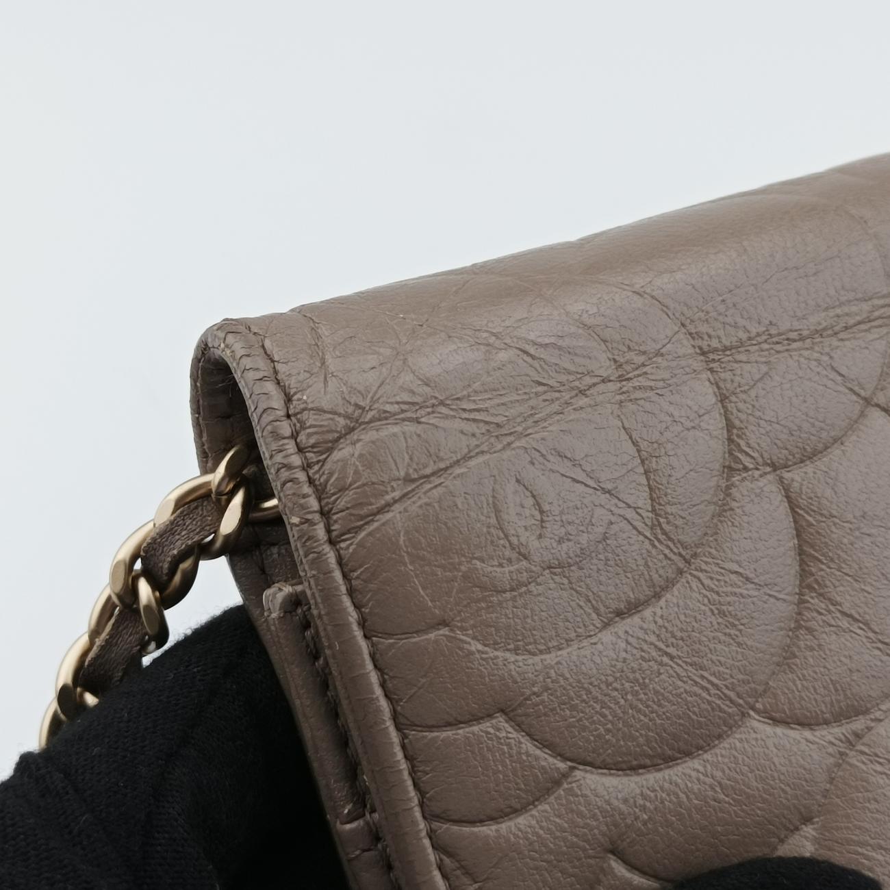 camellia Brown lambskin 17360816