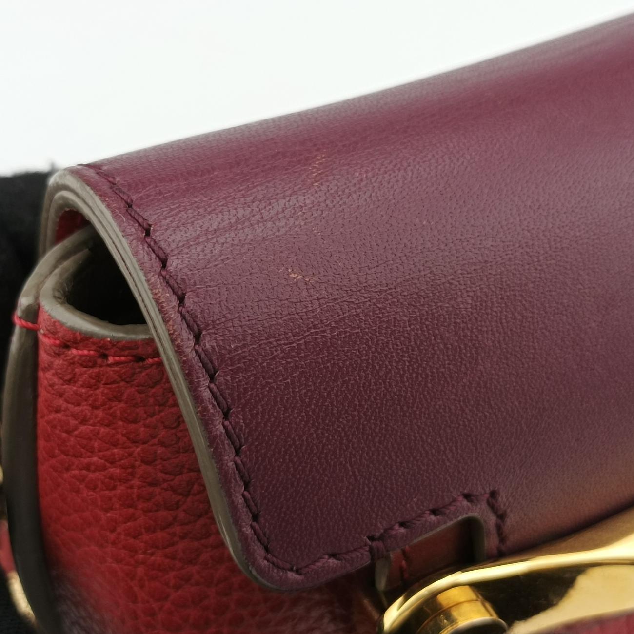 CLARE Burgundy×Red Leather 021457-65-9