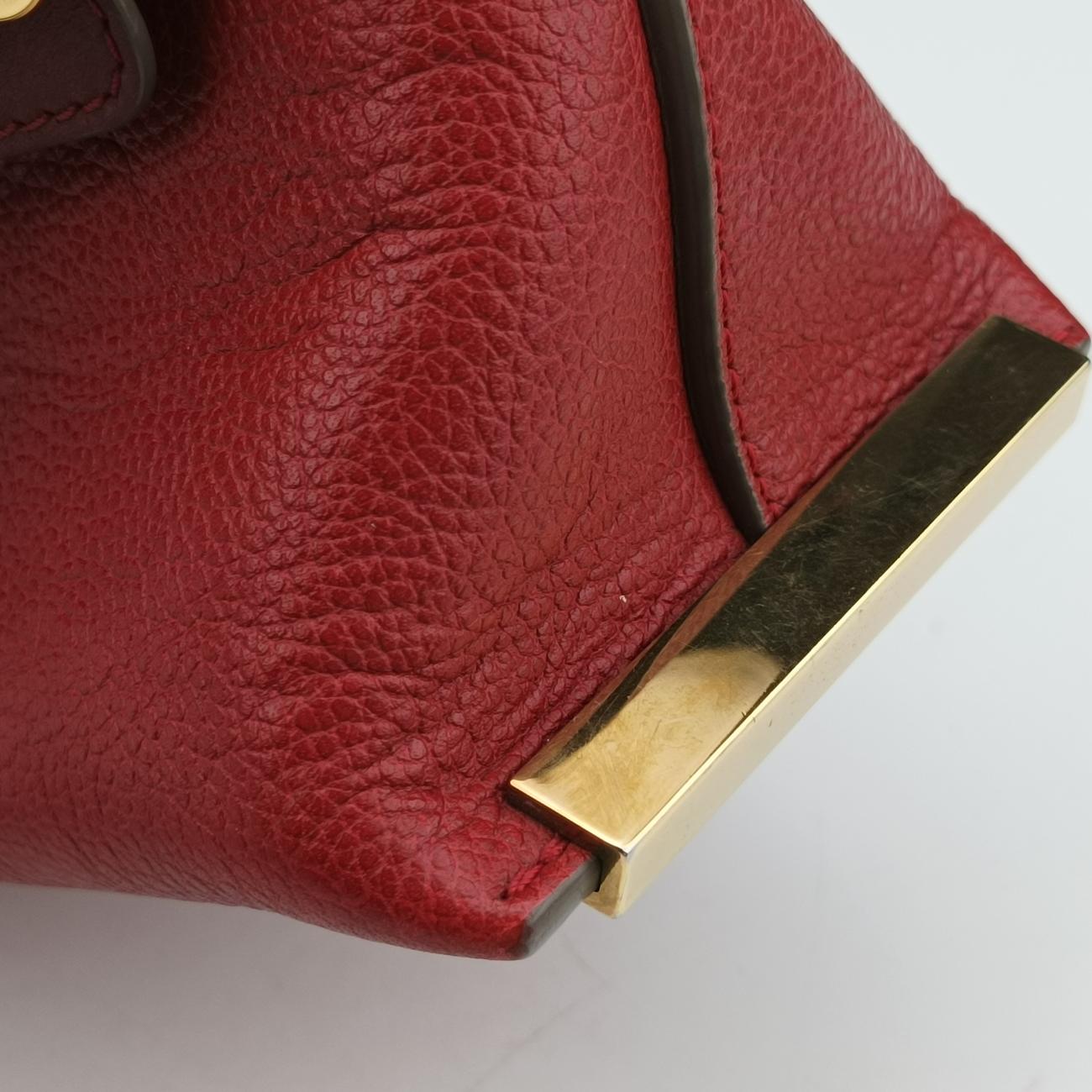 CLARE Burgundy×Red Leather 021457-65-9