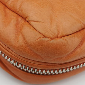 Nappa Bomber Sound Chain Flap Orange lambskin 25