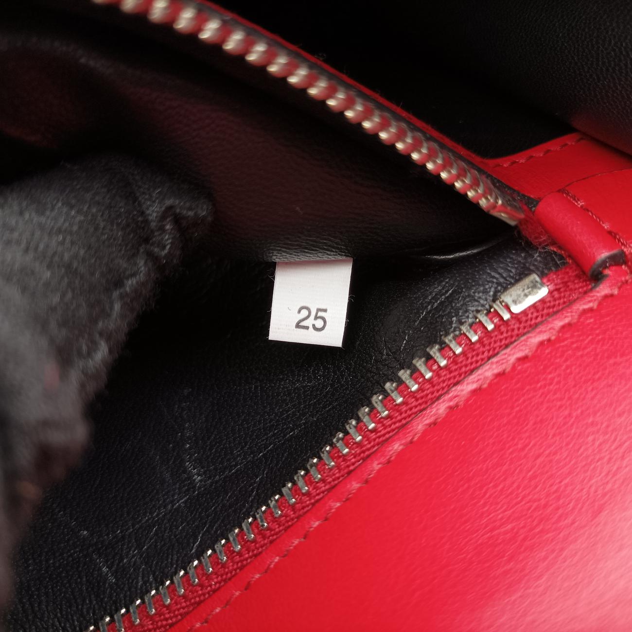 Electra Studded Red Leather x Saffiano leather 25