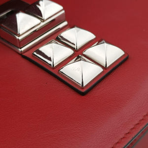 Electra Studded Red Leather x Saffiano leather 25