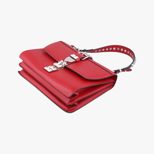 Electra Studded Red Leather x Saffiano leather 25