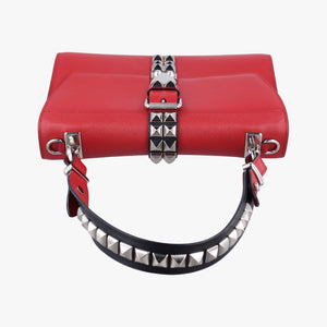 Electra Studded Red Leather x Saffiano leather 25