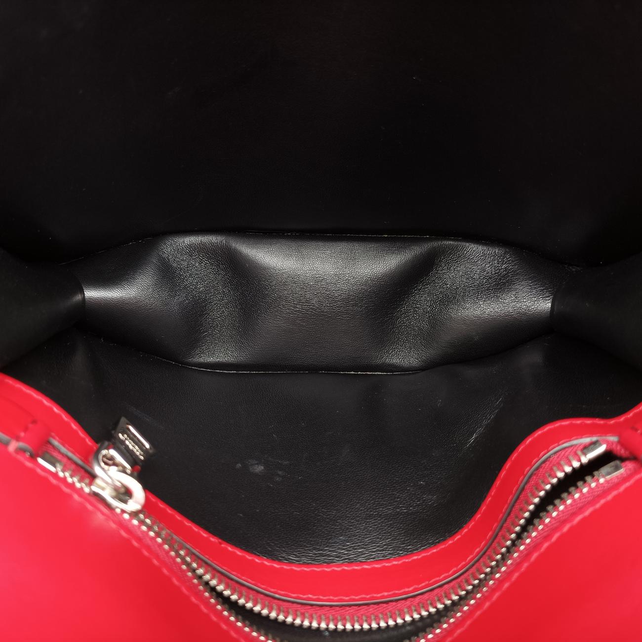 Electra Studded Red Leather x Saffiano leather 25