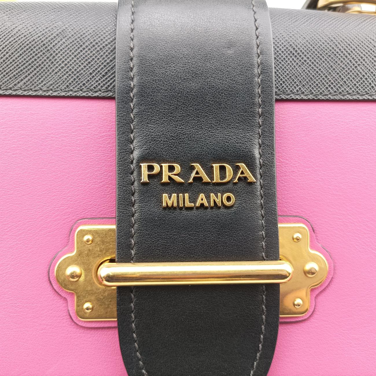Cahier Pink×Black Leather 25