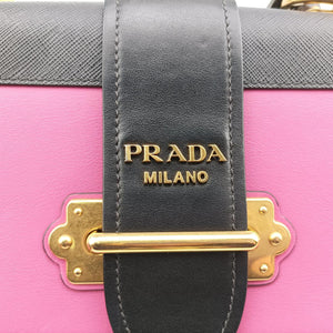 Cahier Pink×Black Leather 25