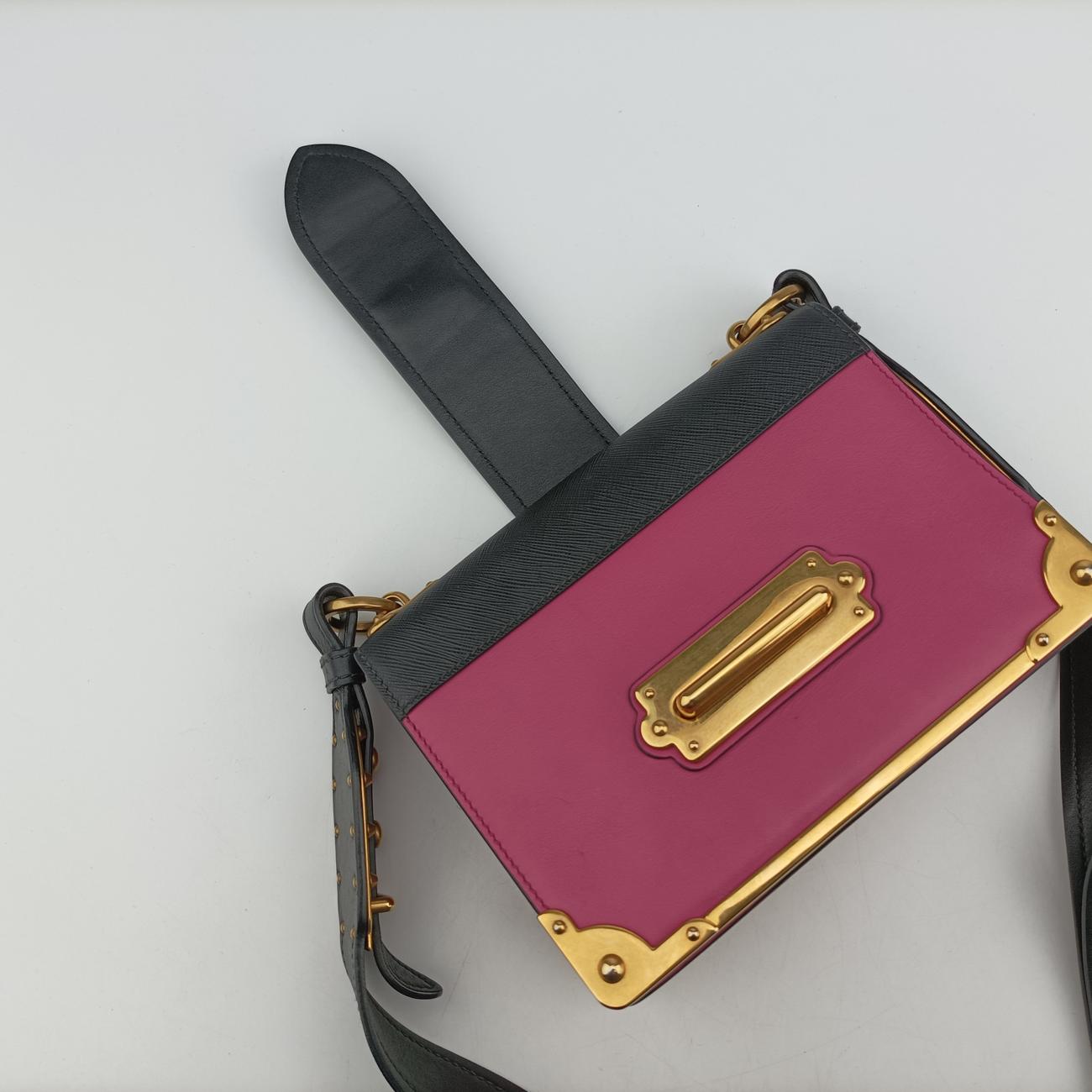 Cahier Pink×Black Leather 25