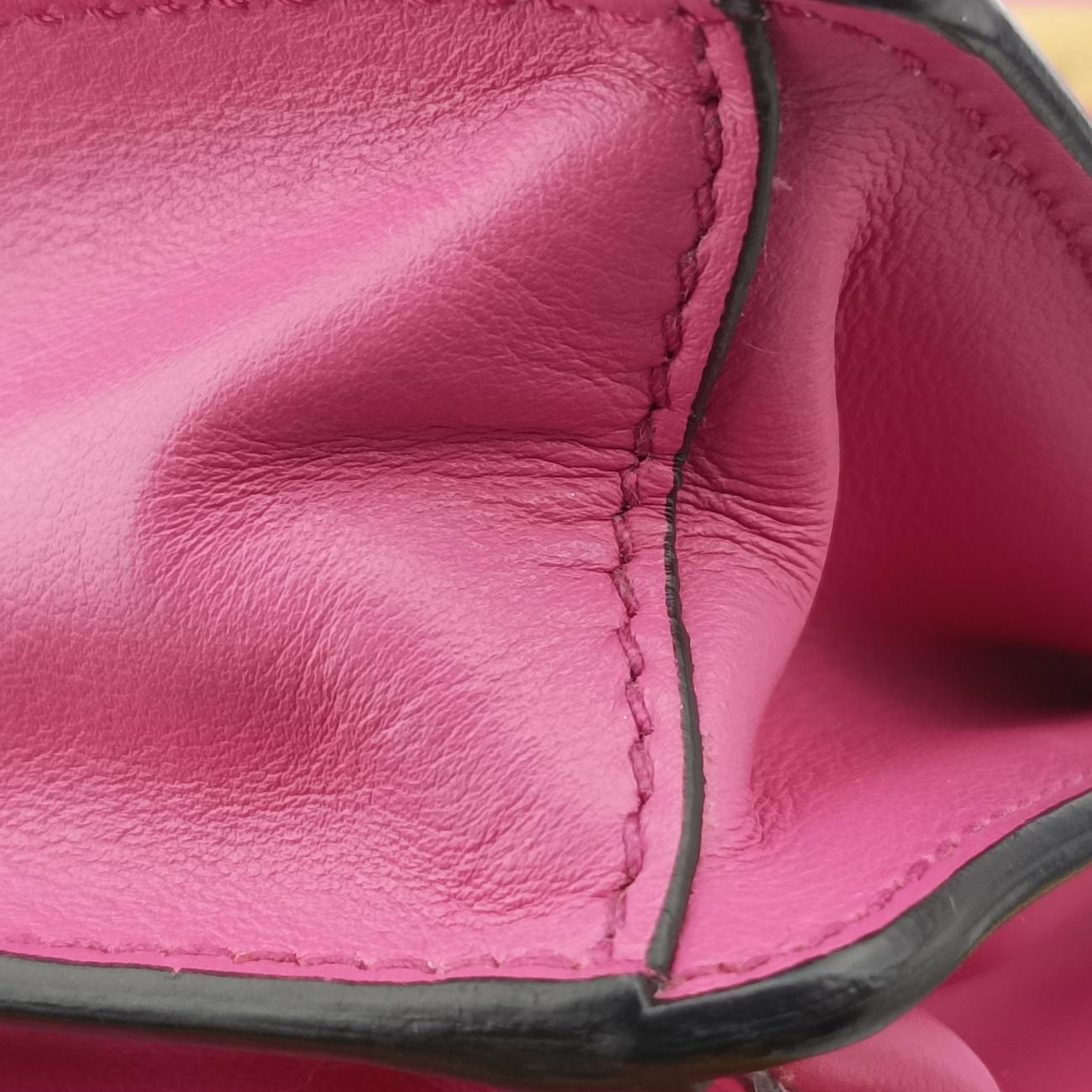 Cahier Pink×Black Leather 25