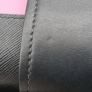 Cahier Pink×Black Leather 25