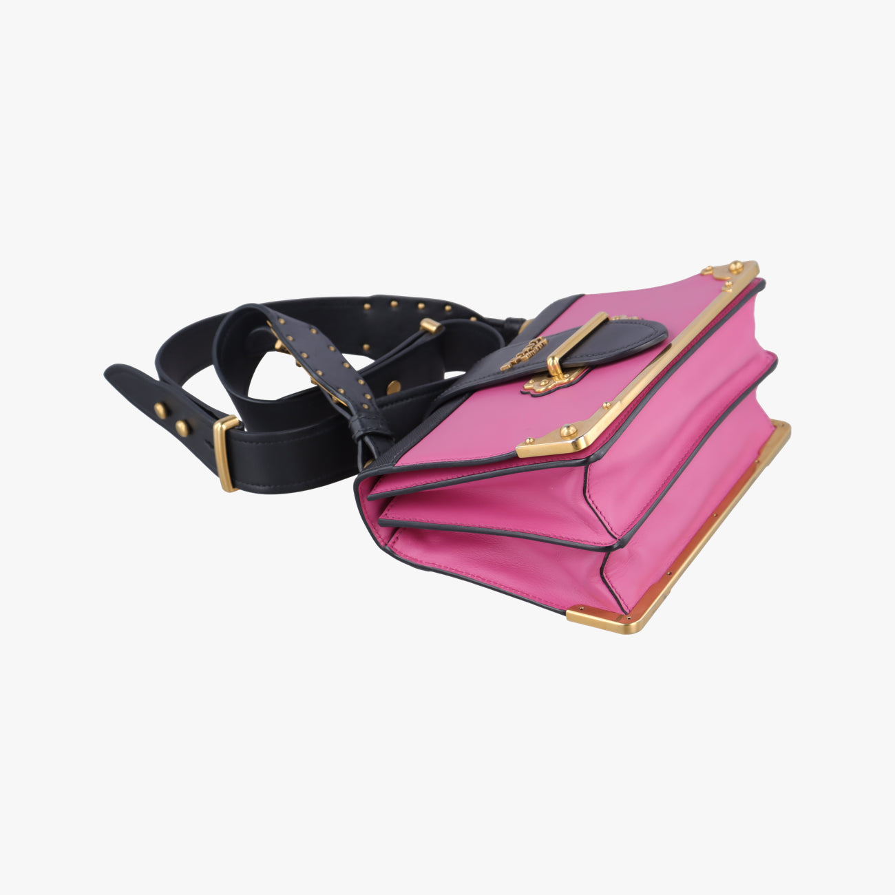 Cahier Pink×Black Leather 25