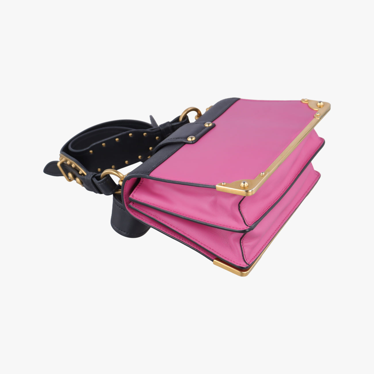 Cahier Pink×Black Leather 25
