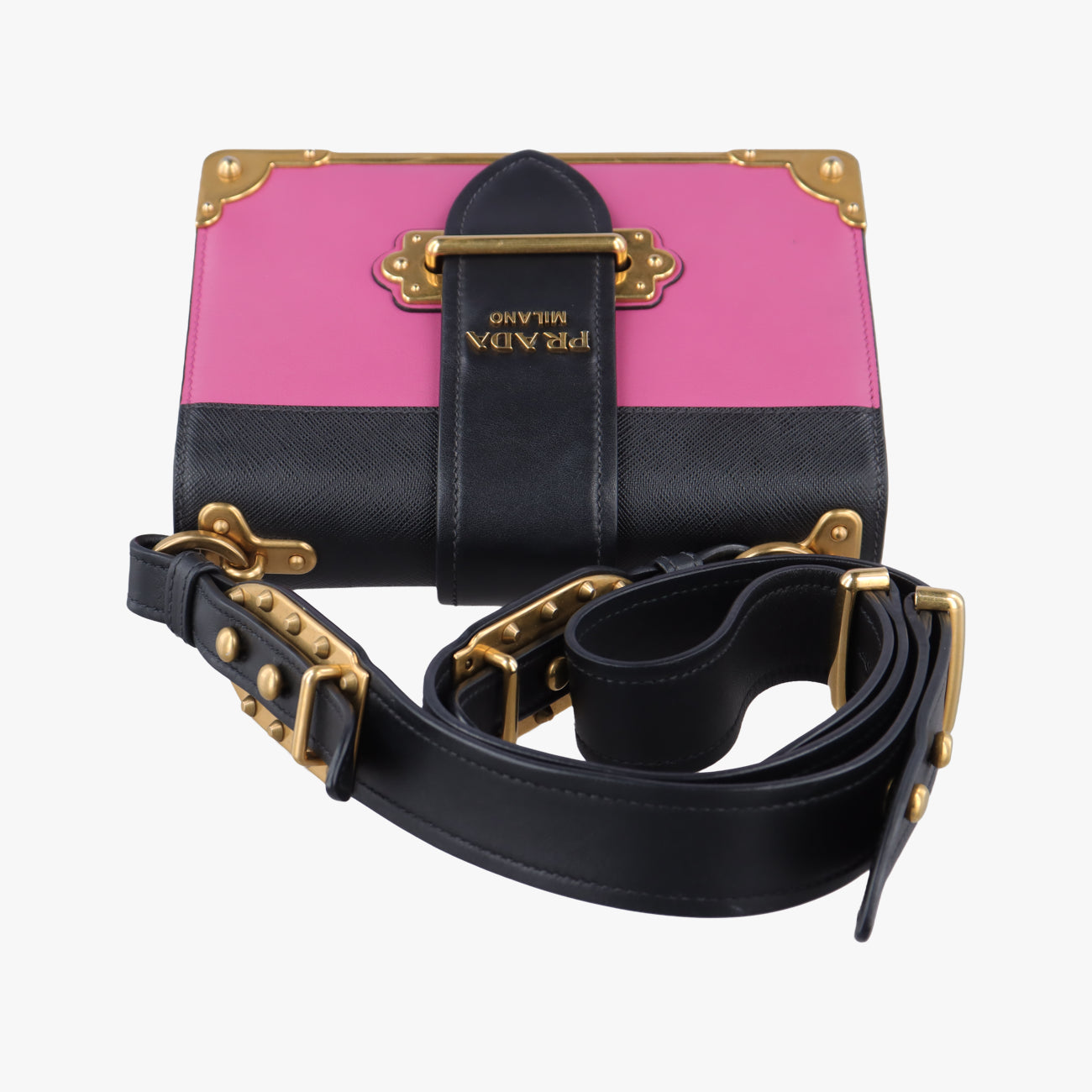 Cahier Pink×Black Leather 25