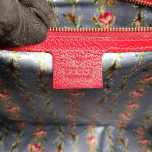 Bamboo Web butterfly Red Leather C022770143