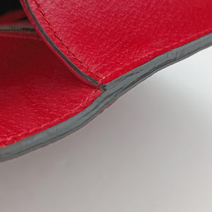 Bamboo Web butterfly Red Leather C022770143