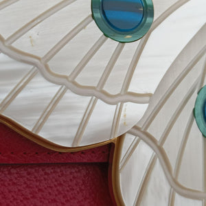 Bamboo Web butterfly Red Leather C022770143