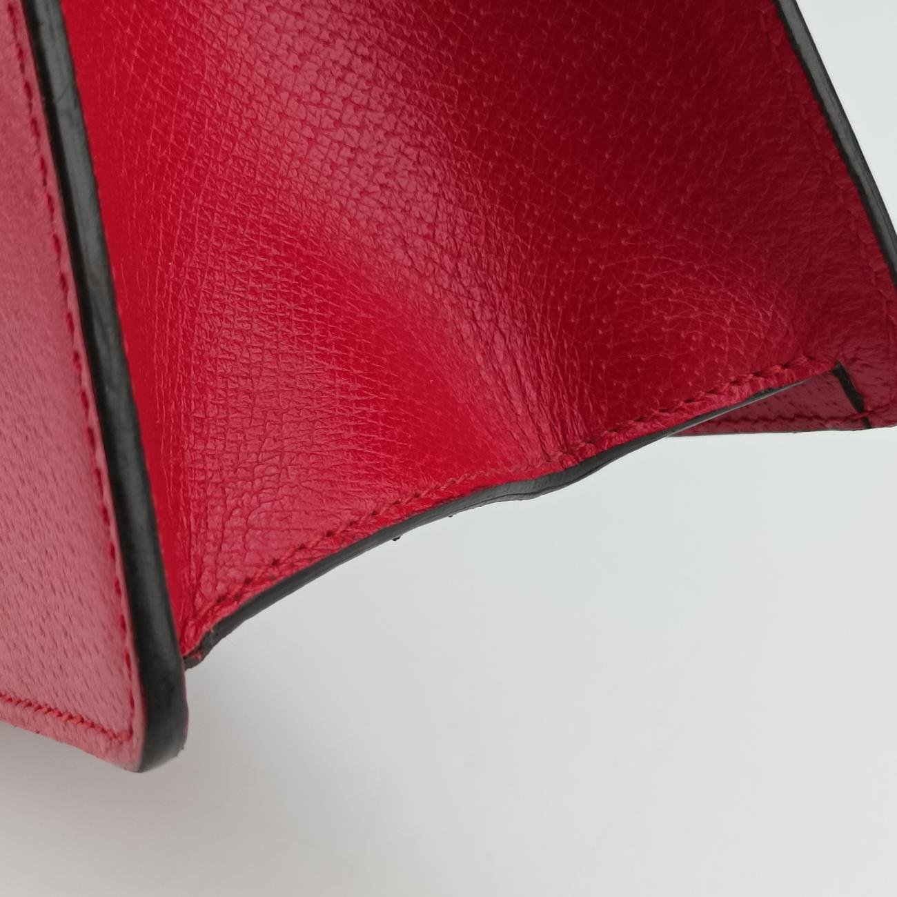 Bamboo Web butterfly Red Leather C022770143