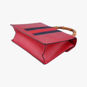 Bamboo Web butterfly Red Leather C022770143