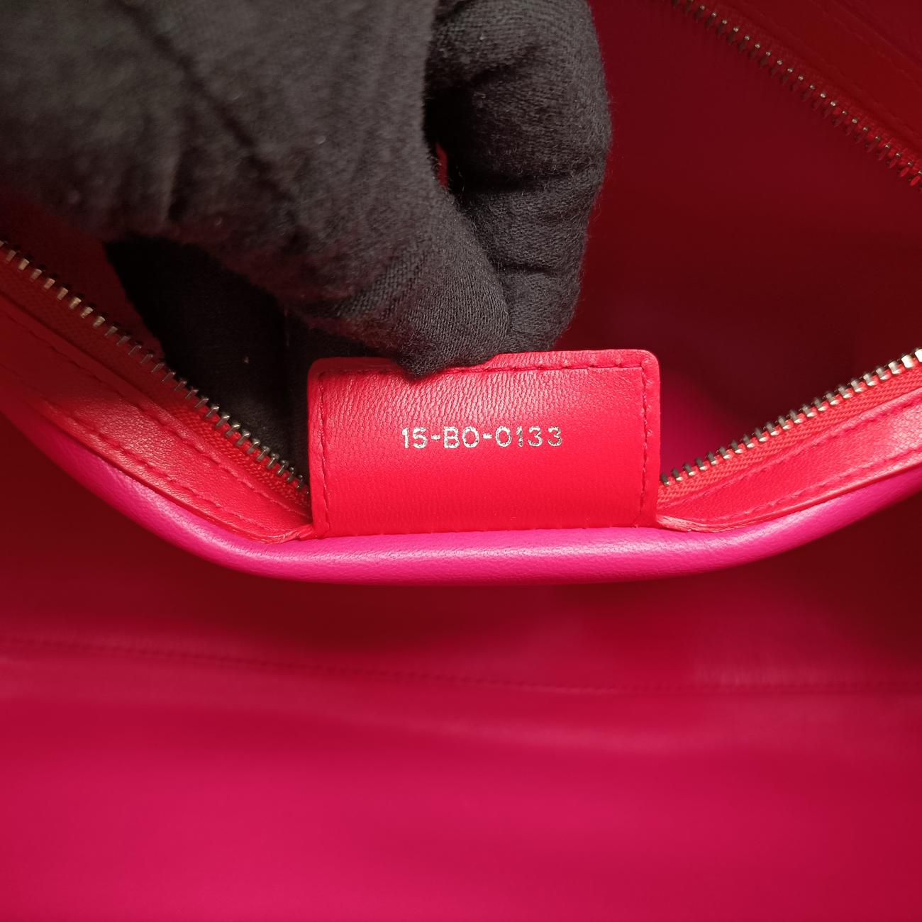 Lady Dior Orange×Pink lambskin 15-BO-0133