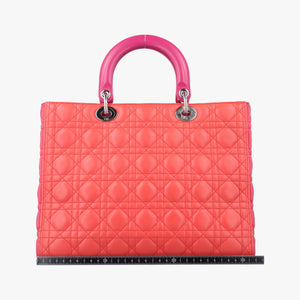 Lady Dior Orange×Pink lambskin 15-BO-0133
