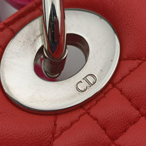 Lady Dior Orange×Pink lambskin 15-BO-0133