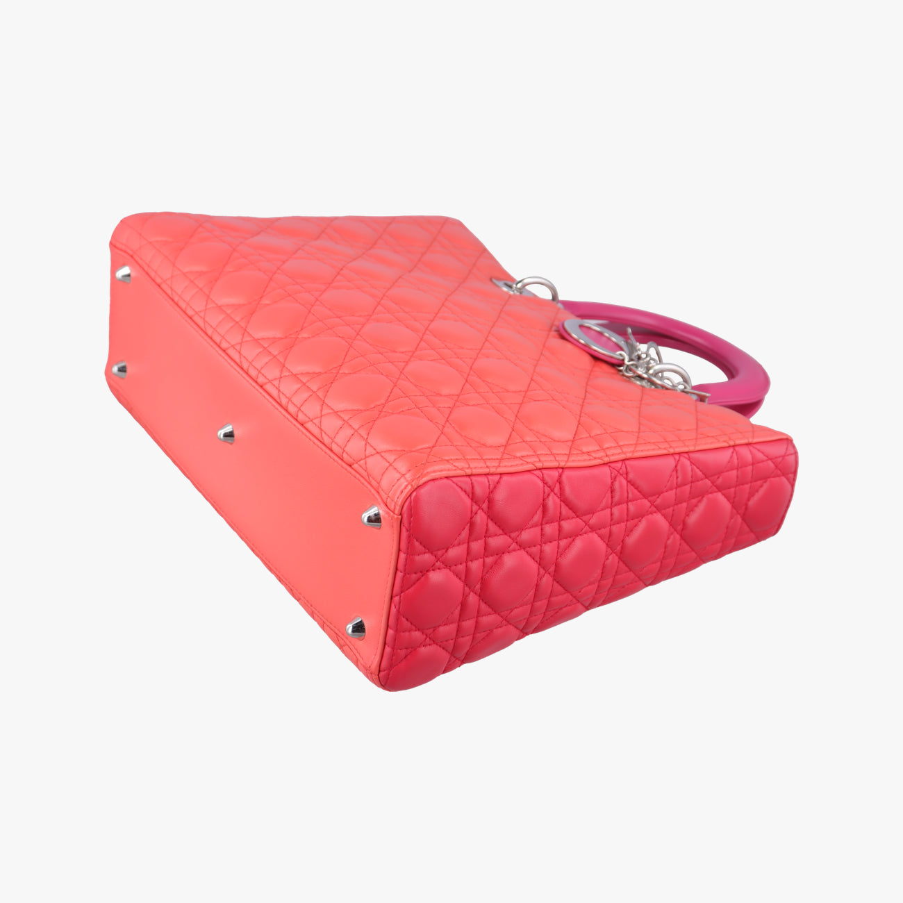 Lady Dior Orange×Pink lambskin 15-BO-0133