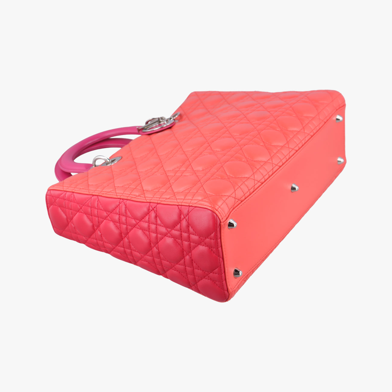 Lady Dior Orange×Pink lambskin 15-BO-0133