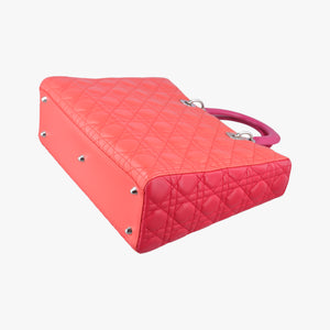 Lady Dior Orange×Pink lambskin 15-BO-0133